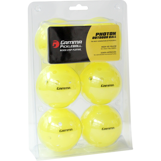 GAMMA Photon Outdoor Pickleballs - 6 pack